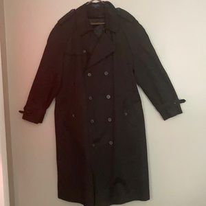 Men’s Stanford Black Dress Trench Coat  46L